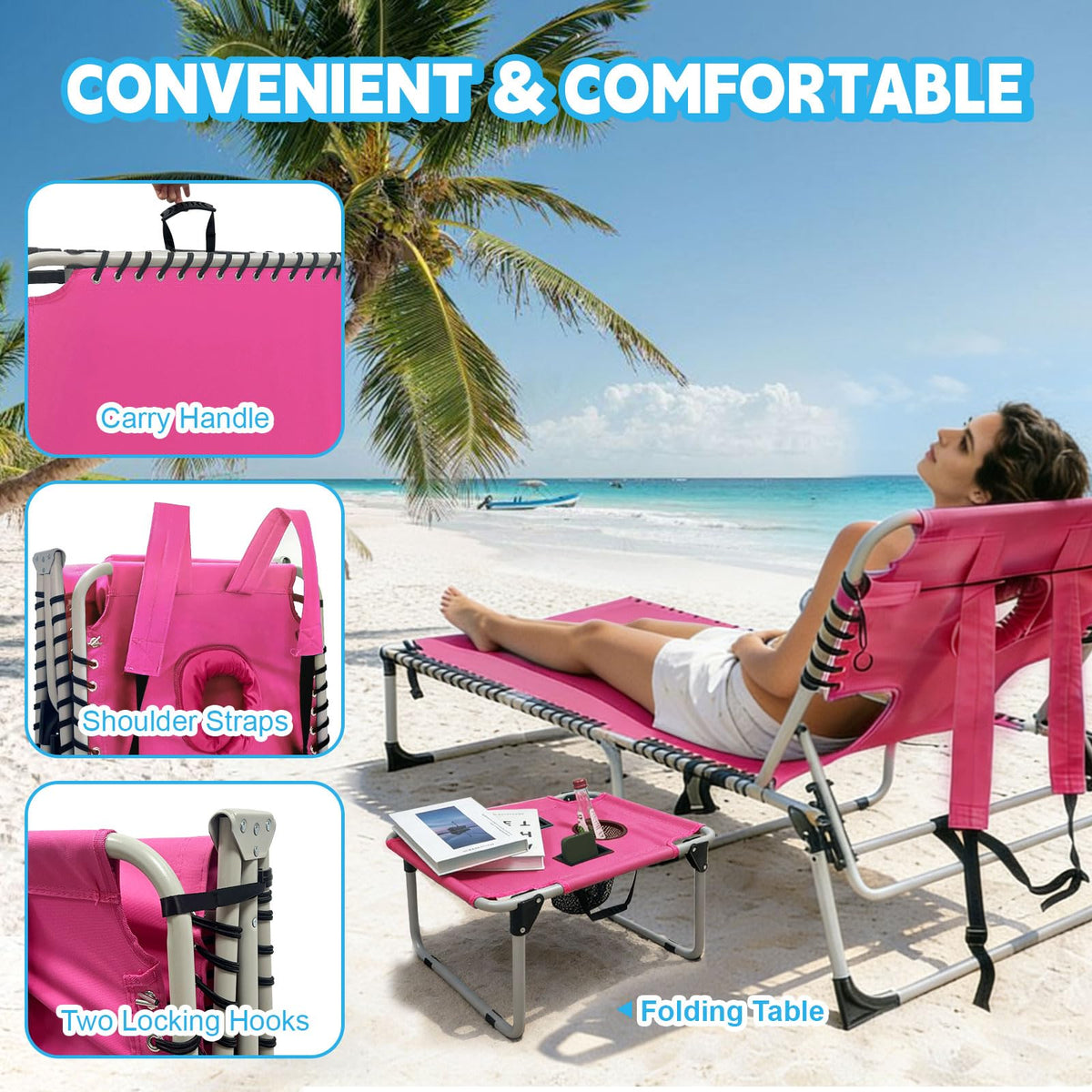 WKFAMOUT chair folds compactly for storage or travel.