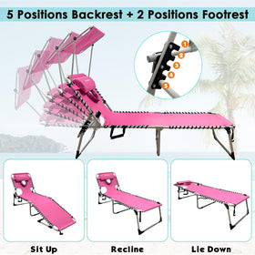 WKFAMOUT folding side table provides a convenient surface for drinks.