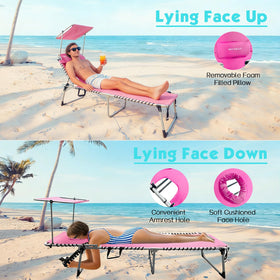 WKFAMOUT heavy-duty metal frame supports sturdy use at the beach.