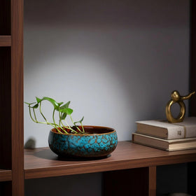 WKHOKI Lotus Bowl Planter outdoor display showcases zen garden aesthetics.