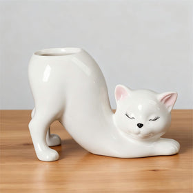 Versatile cat vase for bedrooms, living rooms, patios and desks