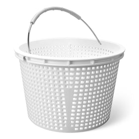 WKZO 8-inch pool skimmer basket with heavy-duty design for durable debris collection.