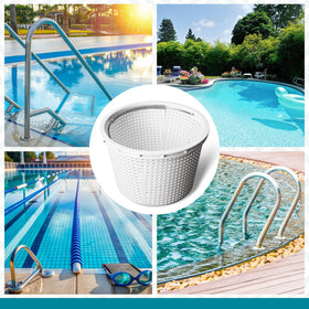 WKZO skimmer basket featuring sidewall openings for smooth water flow.