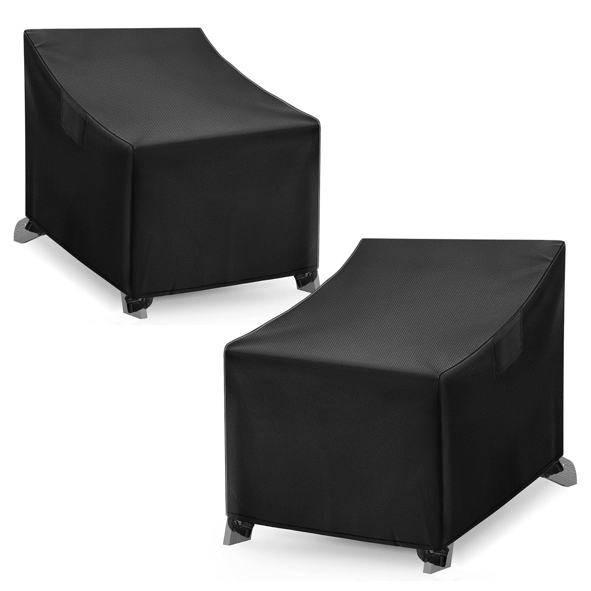 WLEAFJ Adirondack chair cover on chair shows waterproof protection.