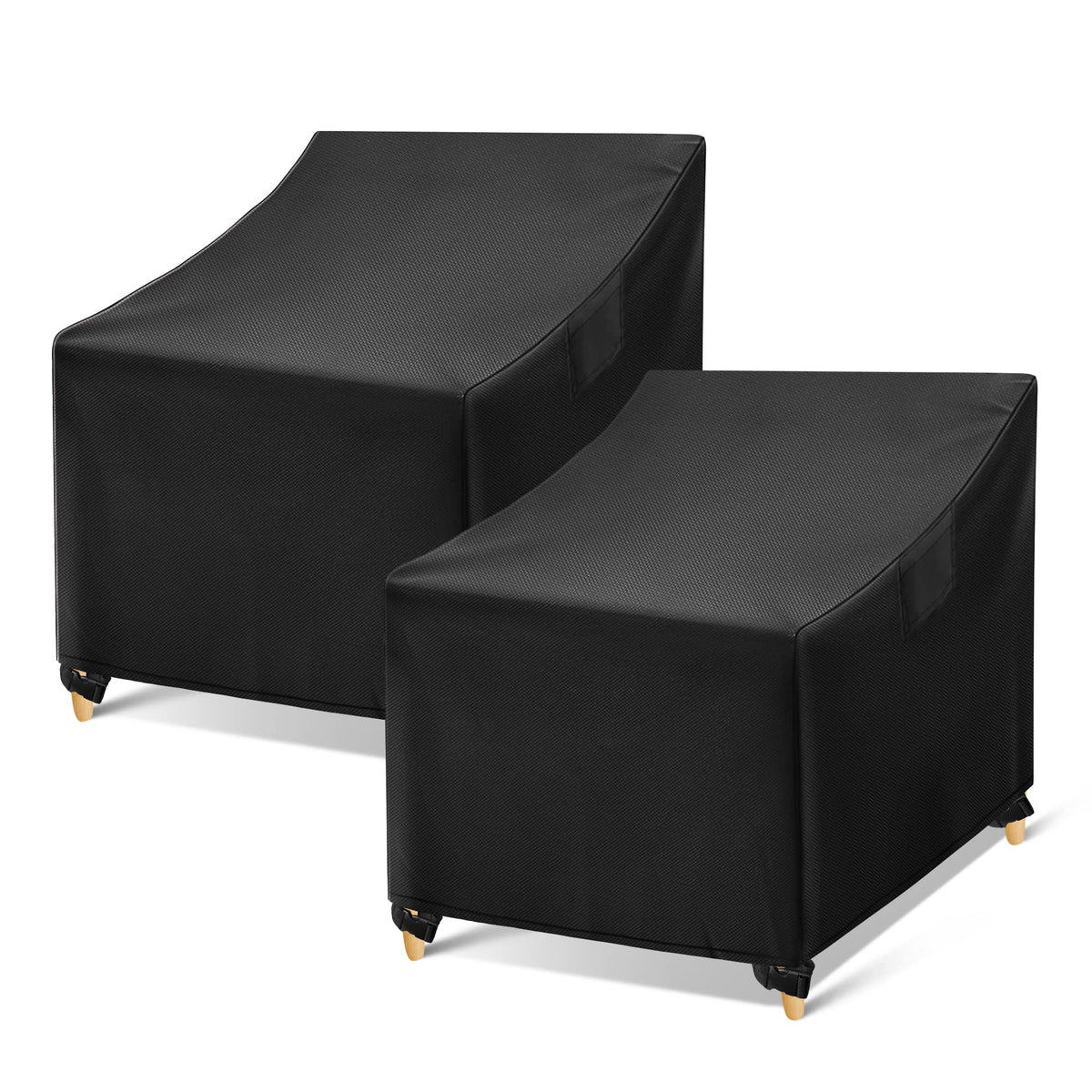 WLEAFJ outdoor chair cover on a chair shows waterproof protection for rain