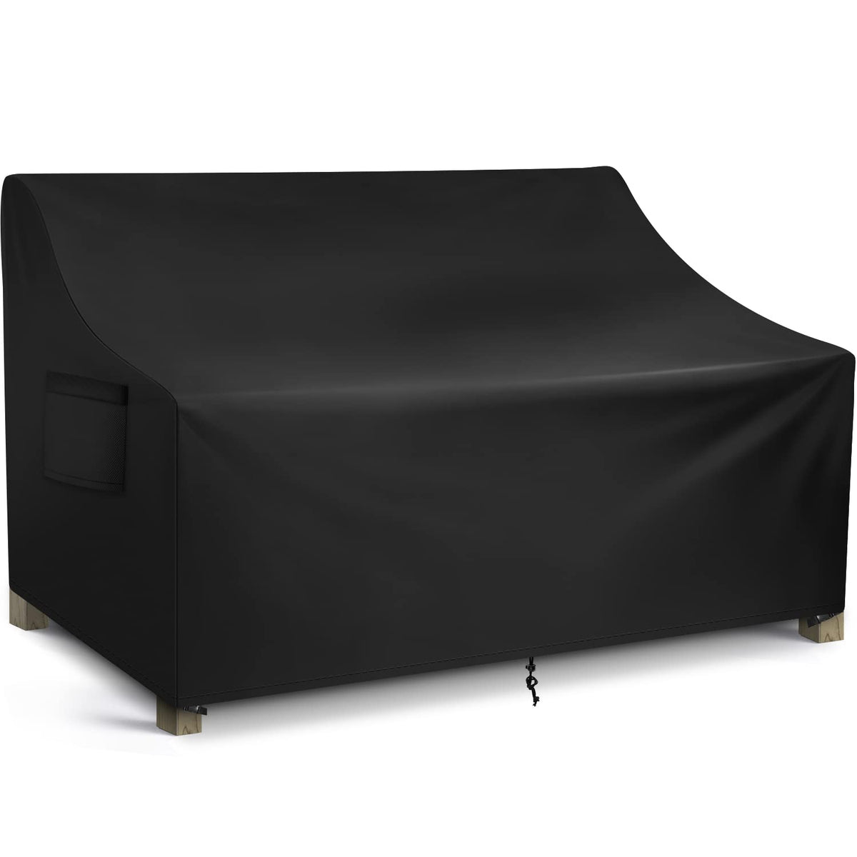 WLEAFJ patio sofa cover with waterproof coating protecting against rain and sun.