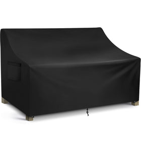 WLEAFJ patio sofa cover with waterproof coating protecting against rain and sun.