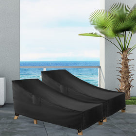 WLEAFJ universal fit chaise lounge cover 78L-34W-32H for standard chairs