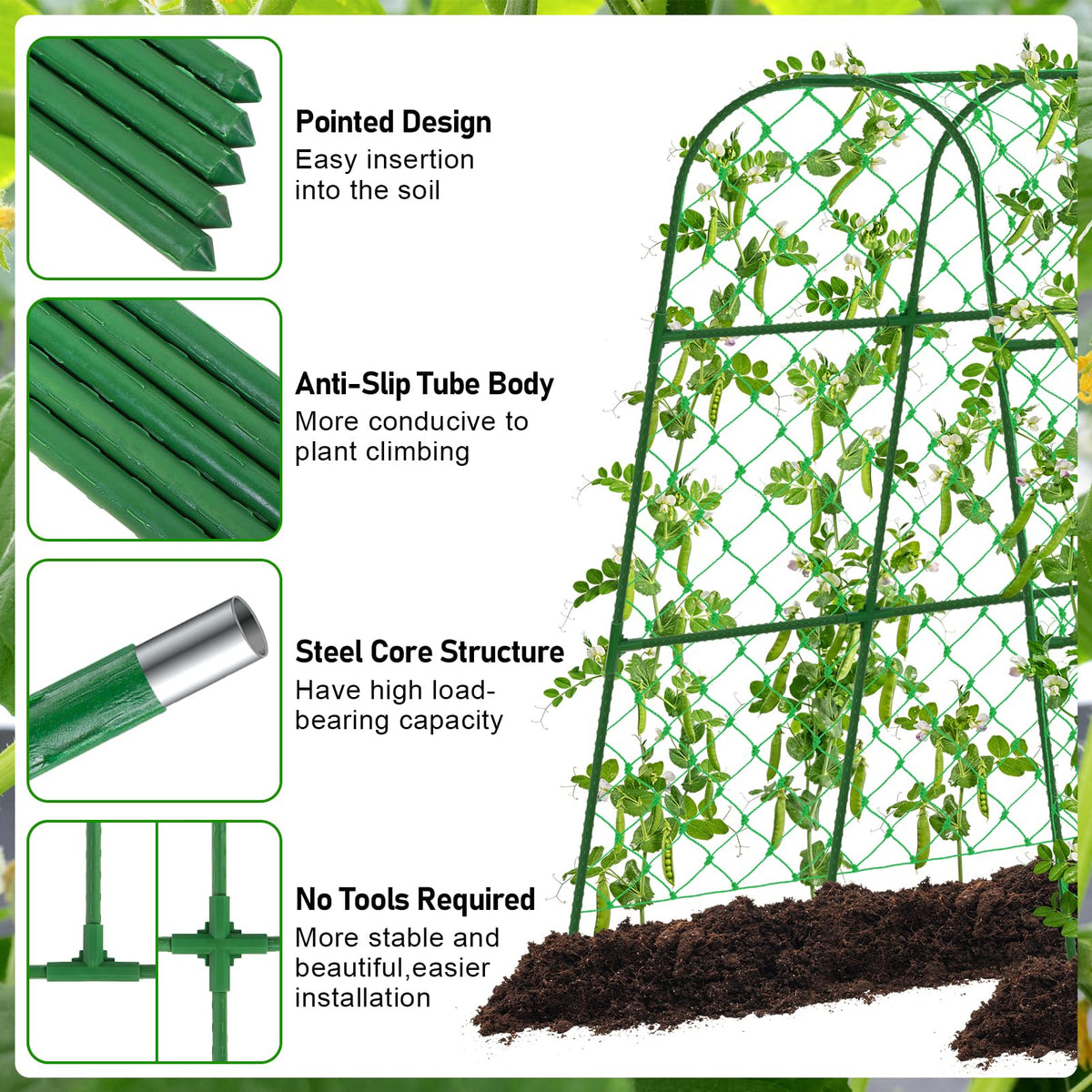 WLLEYAY garden clips and twist ties secure vines and training lines.