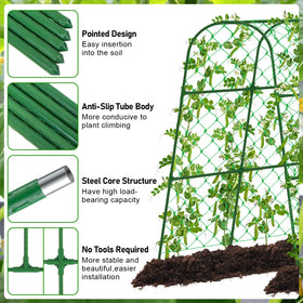 WLLEYAY garden clips and twist ties secure vines and training lines.