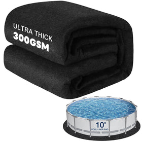 WLLEYAY 300gsm pool liner pad under a round pool for durable protection