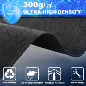 Ground mat protects the pool liner from debris