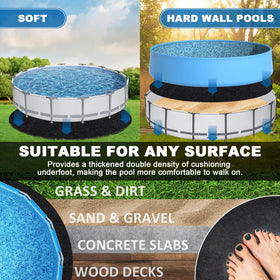 WLLEYAY permeable and non-slip surface helps safe pool entry