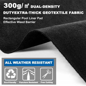 WLLEYAY underlayment on level ground with seam-free surface
