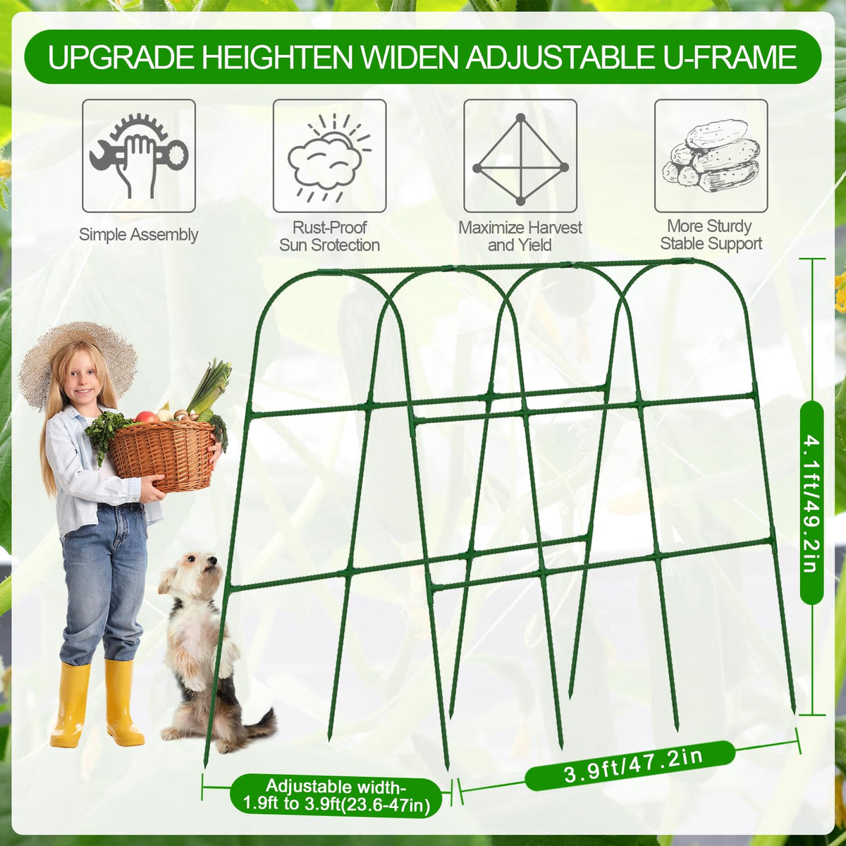 WLLEYAY sturdy anti-rust steel frame resists weather and daily wear.