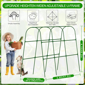 WLLEYAY sturdy anti-rust steel frame resists weather and daily wear.