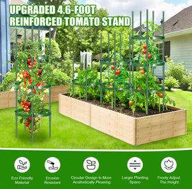 WLLEYAY tomato cage setup highlighting easy installation