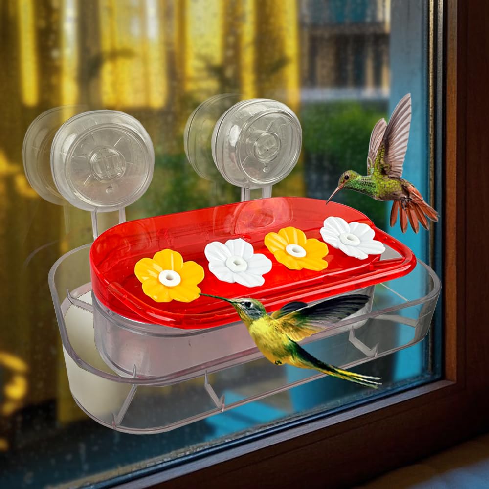 WLLKOO clear base lets you monitor nectar level and cleanliness at a glance.