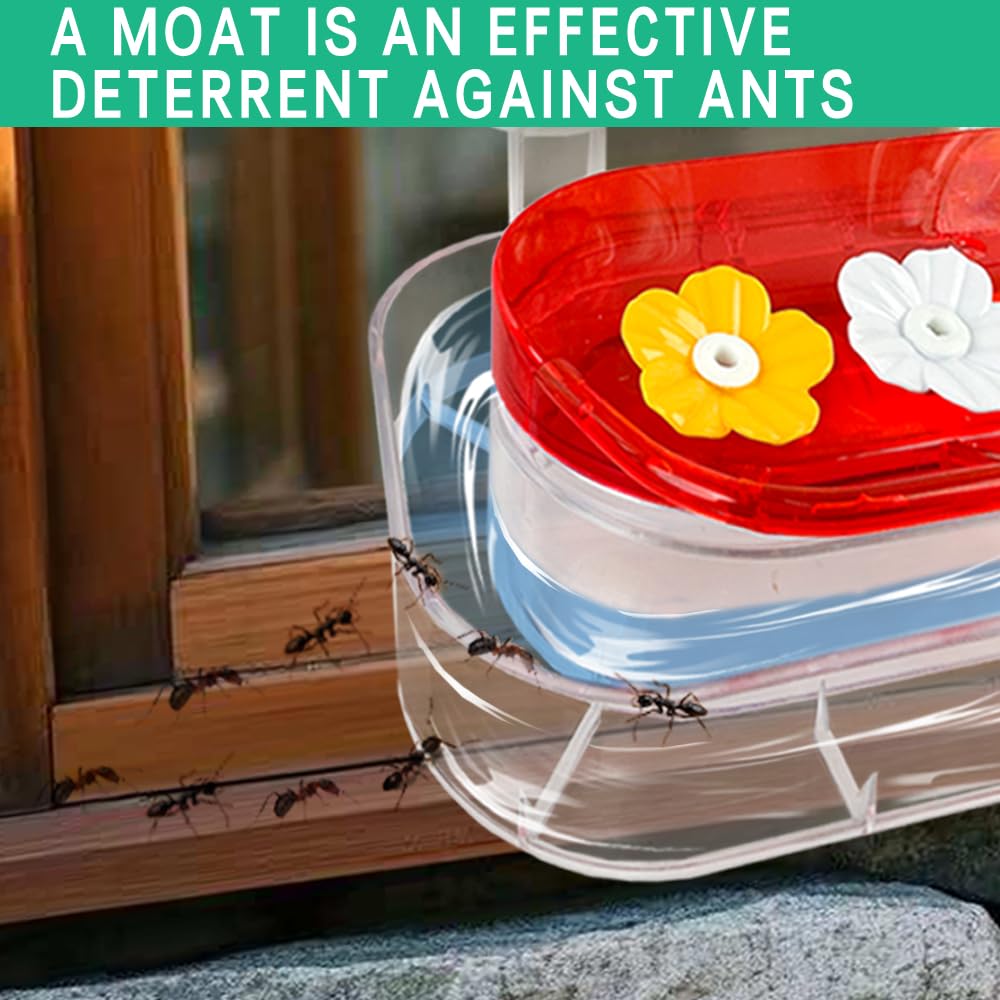 WLLKOO anti-moat keeps insects away from the nectar during feeding.