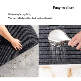 WLWLEO striped entrance mat ideal for busy areas