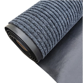 WLWLEO door mat with stripe pattern traps dirt at entry
