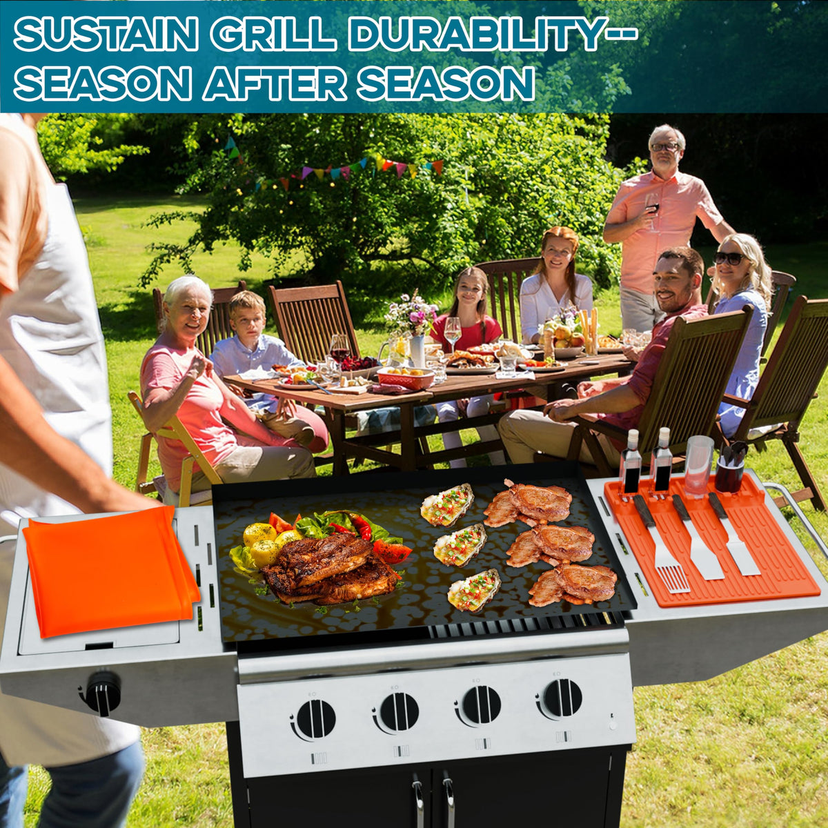 Wmnvshier all-season grill defender protects your griddle year-round
