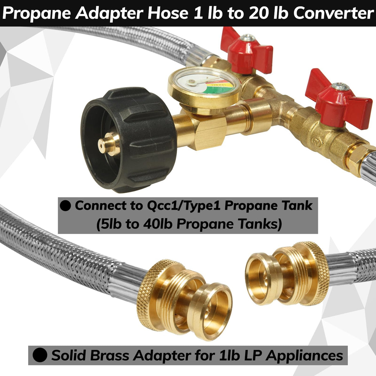 Wmnvshier stainless braided propane hose emphasizes durability and reliability