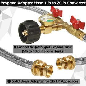 Wmnvshier stainless braided propane hose emphasizes durability and reliability