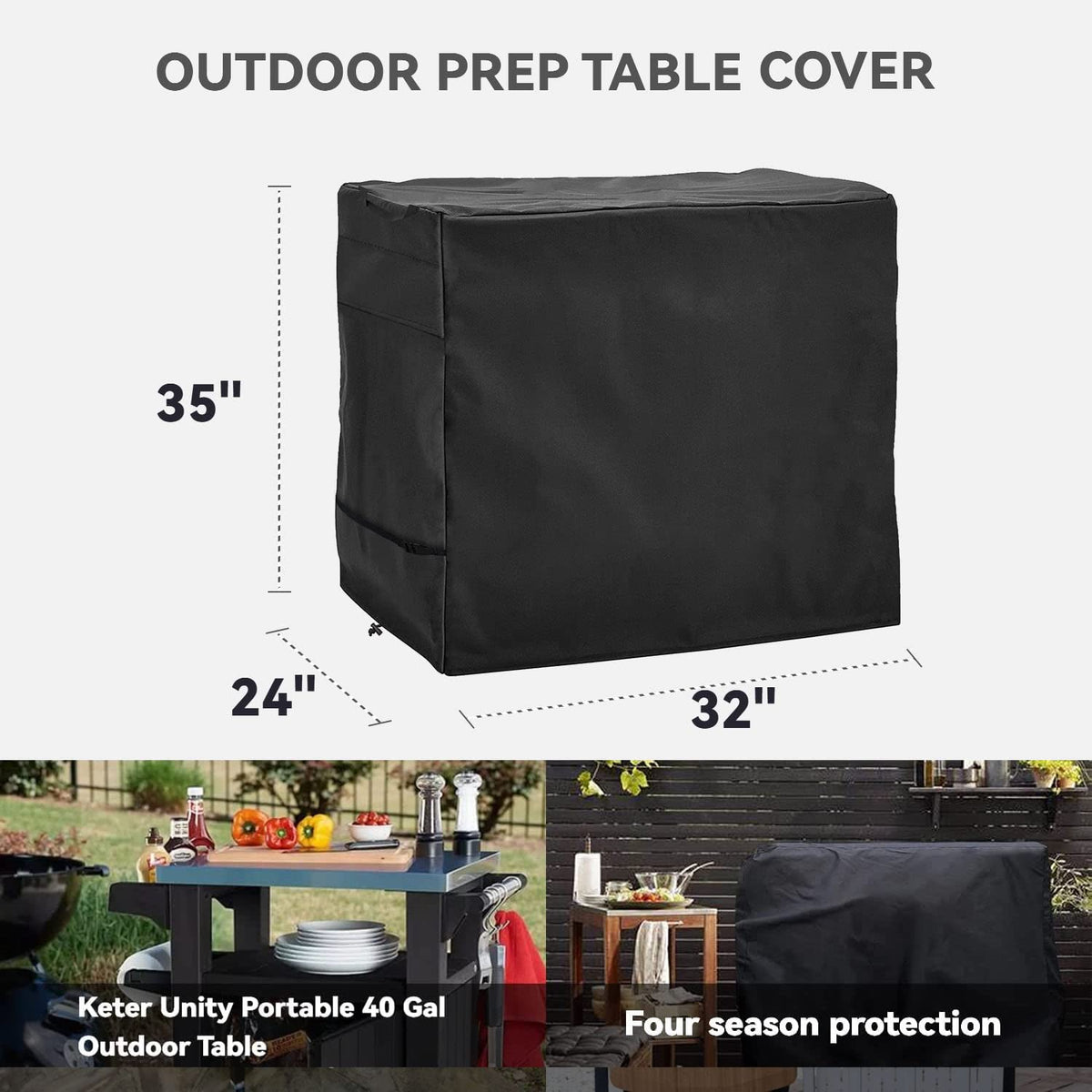 Wnanan cover with drawstrings and straps ensures easy, secure fitting.
