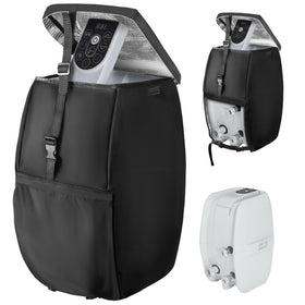 Wnanan hot tub heater cover in black provides frost protection and weatherproofing.