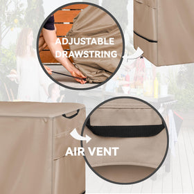 Wnanan Air vents and wind buckles minimize condensation and wind movement
