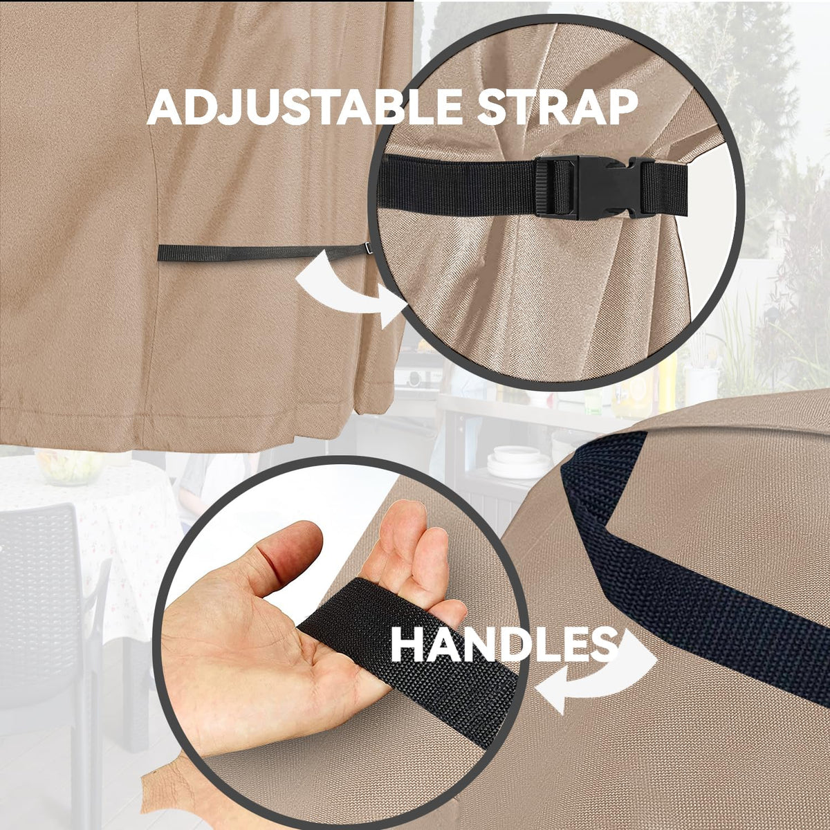 Wnanan Bottom drawstring locks in fit during windy days