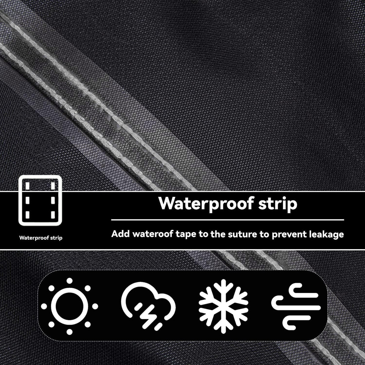 Wnanan cover with drawstring and buckle for secure protection.
