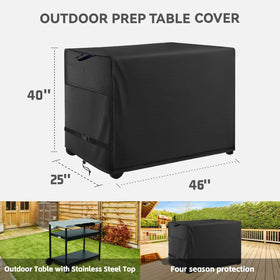 Wnanan stainless steel cart cover provides quick, secure fit with handles.