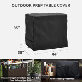 Wnanan stainless steel cart cover with easy-fit handles for quick setup.