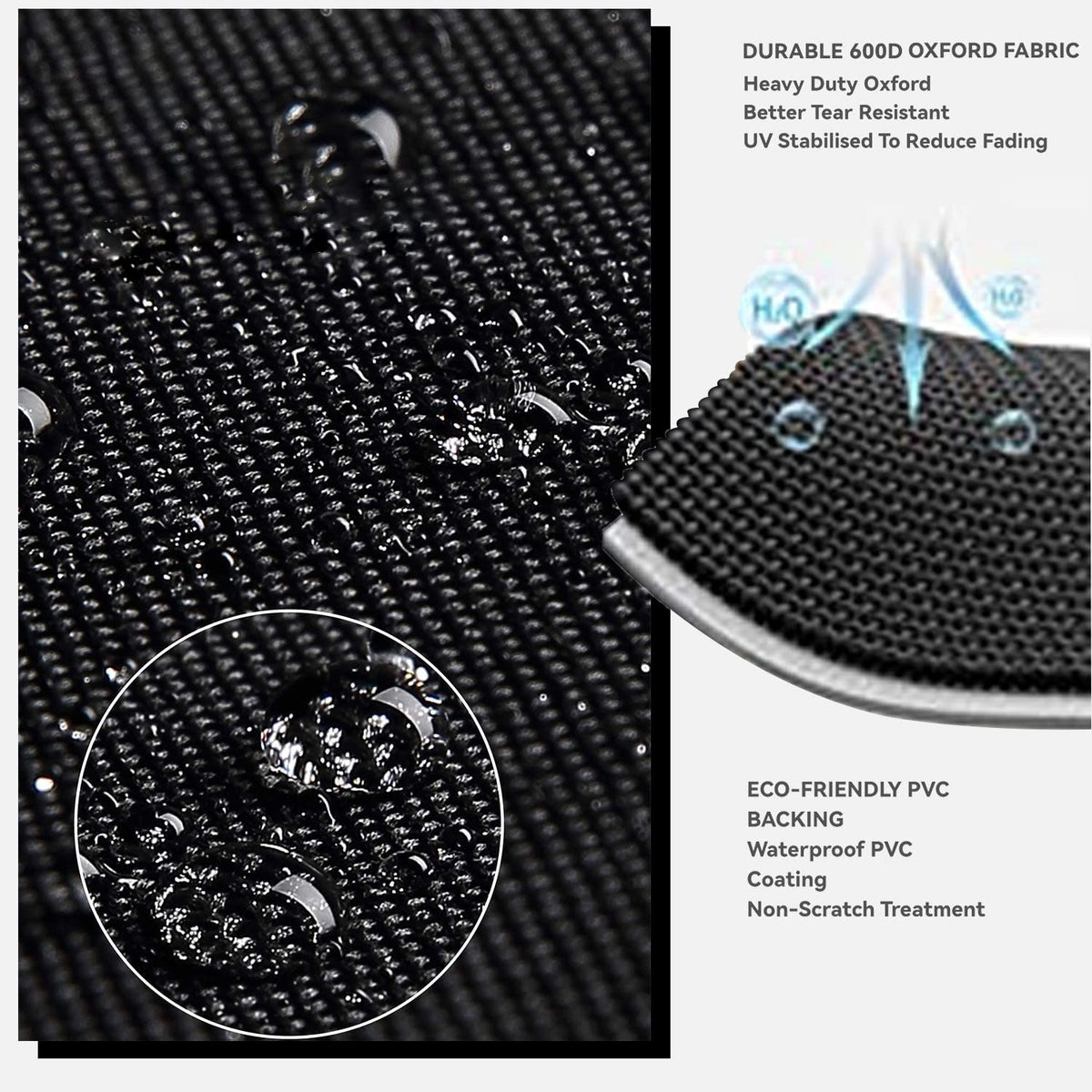 Wnanan waterproof fabric shields against rain and sun exposure.