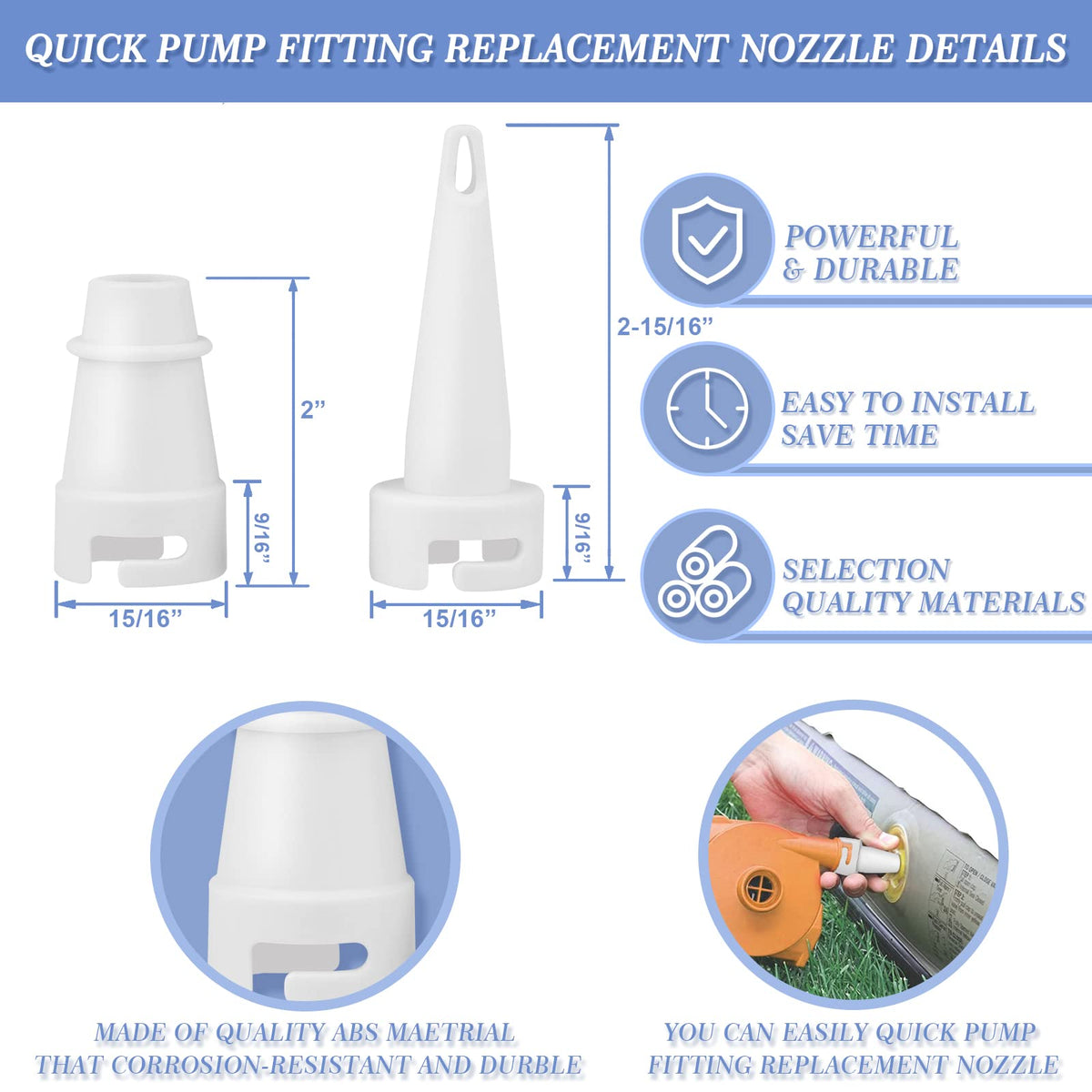 Wndine Coleman compatibility adapter shows compatible models for quick replacement