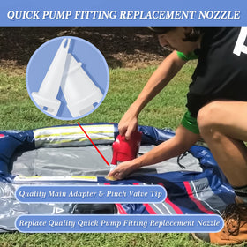 Wndine two-size pump nozzle tips for versatile inflation options