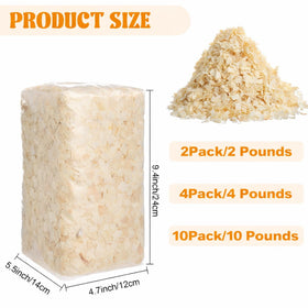Woanger 2lb packaging bedding, compressed for easy storage and quick spreading.