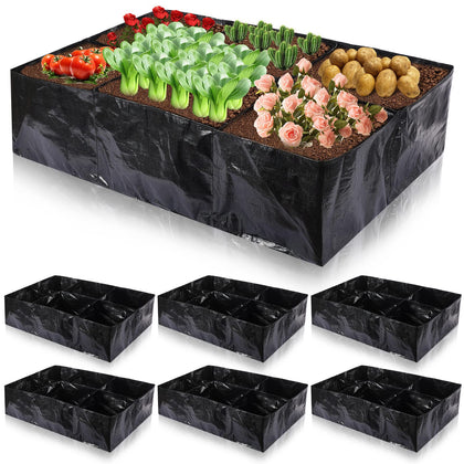 Woanger six-pack fabric raised garden bed showing ample planting space.