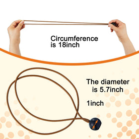 Woanger bungee strap parasol brown ball keeps cords tidy and ready