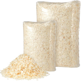 Woanger chicken coop bedding with poplar shavings for a cleaner nesting area and less dust.