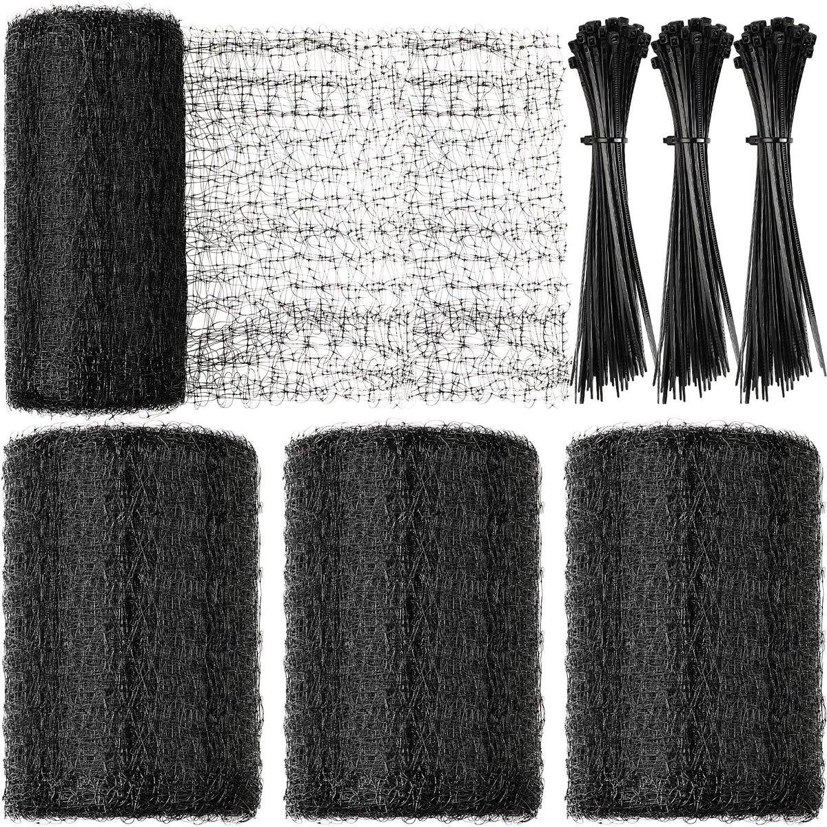 Woanger deer fencing netting 3-pack laid out for garden protection.
