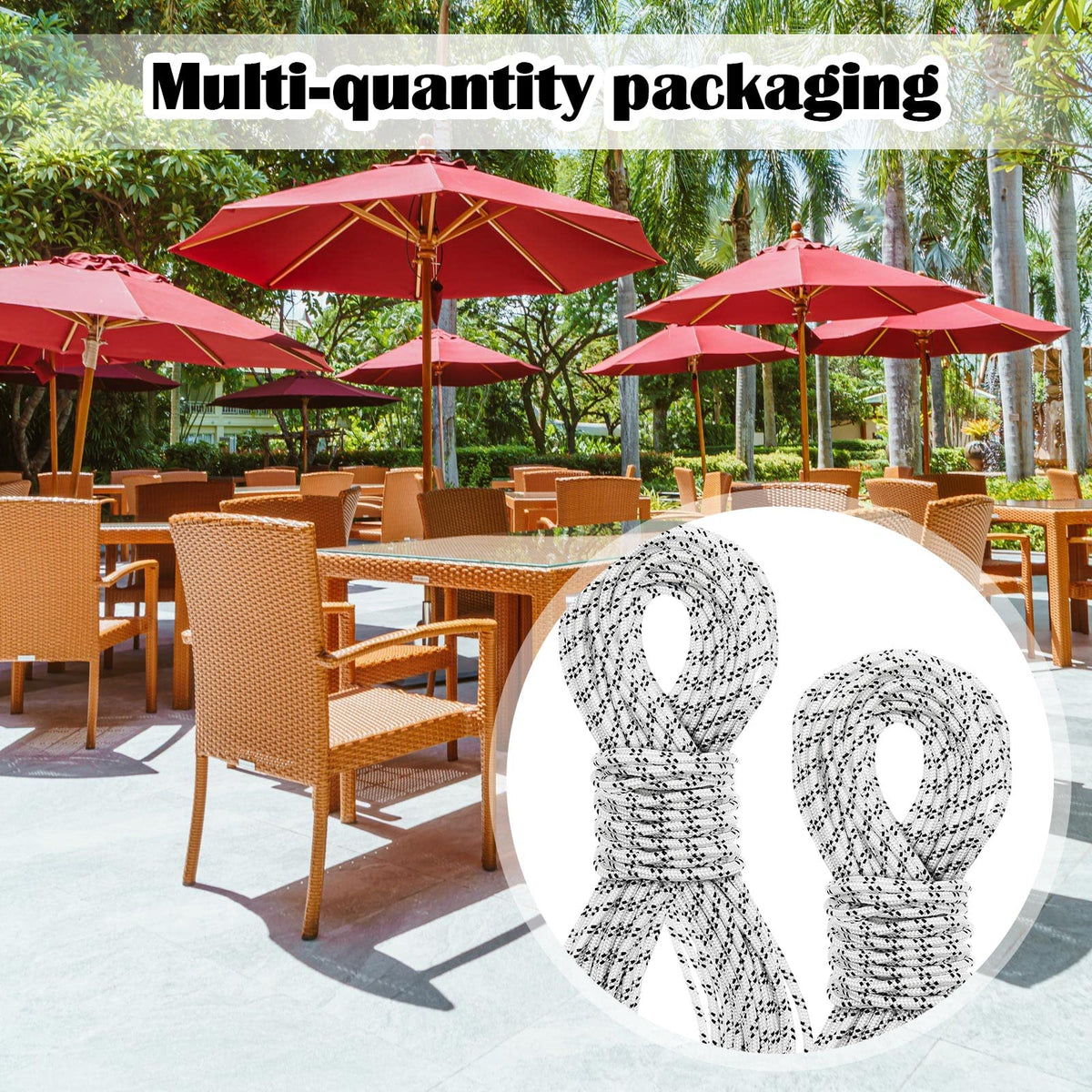 Woanger durable nylon cord for outdoor setups, reliable performance.