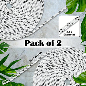 Woanger patio umbrella cord 3 mm diameter fits most bases.