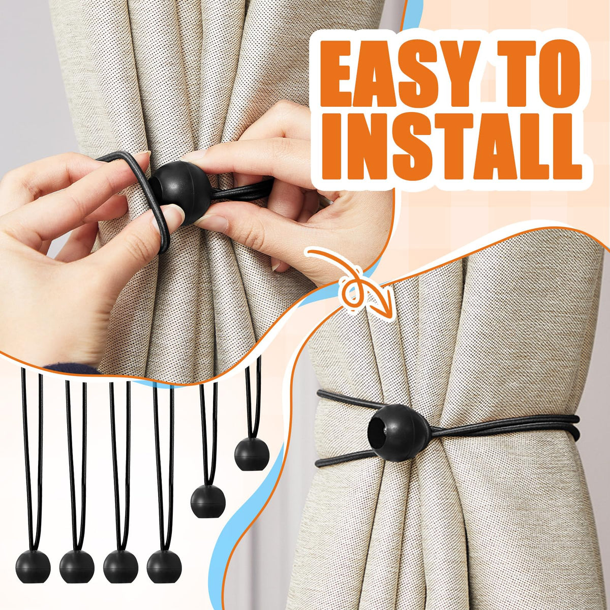 Woanger plastic ball fixing strap ensures easy fasten and release