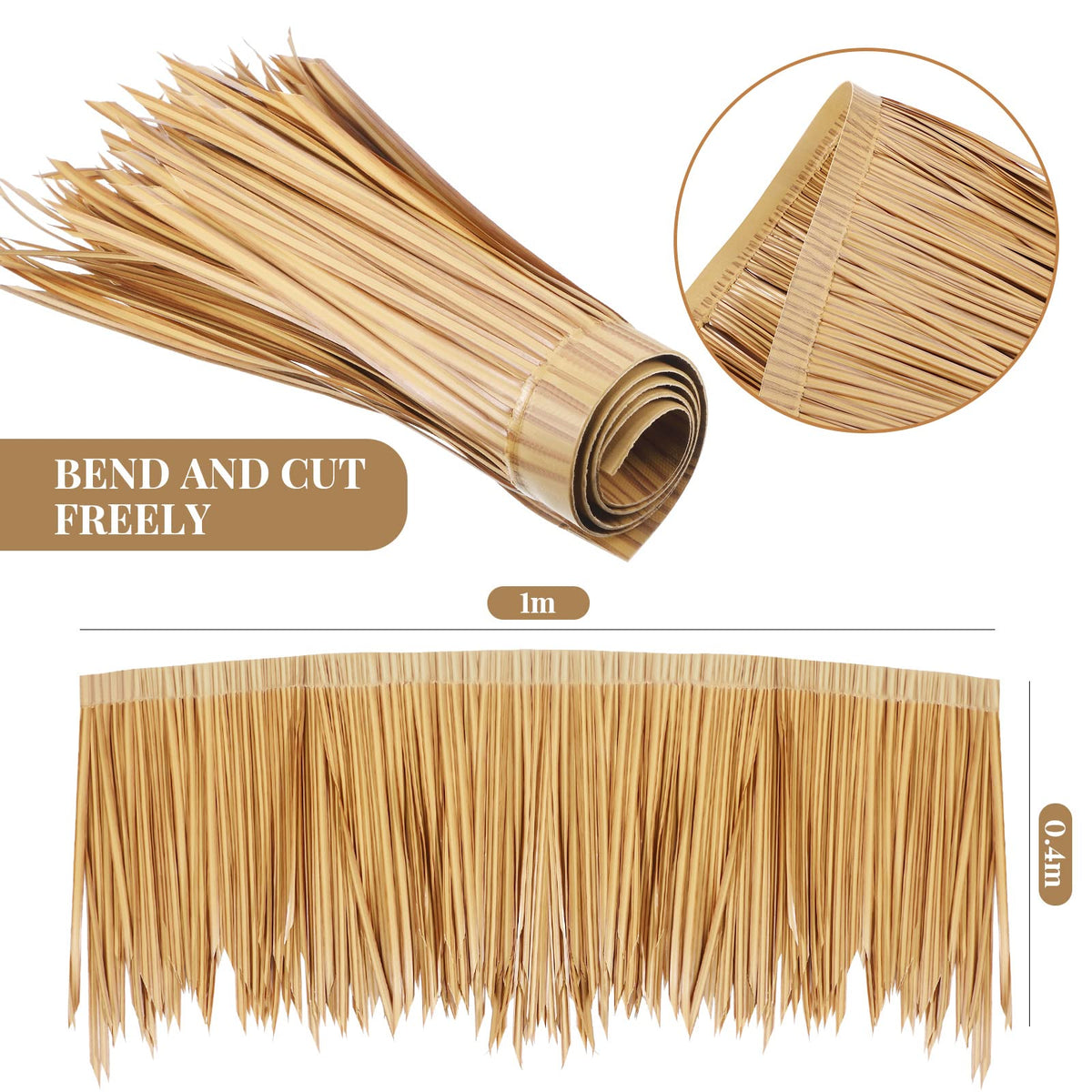Woanger tiki bar grass skirt decor enhances outdoor parties with authentic flair.