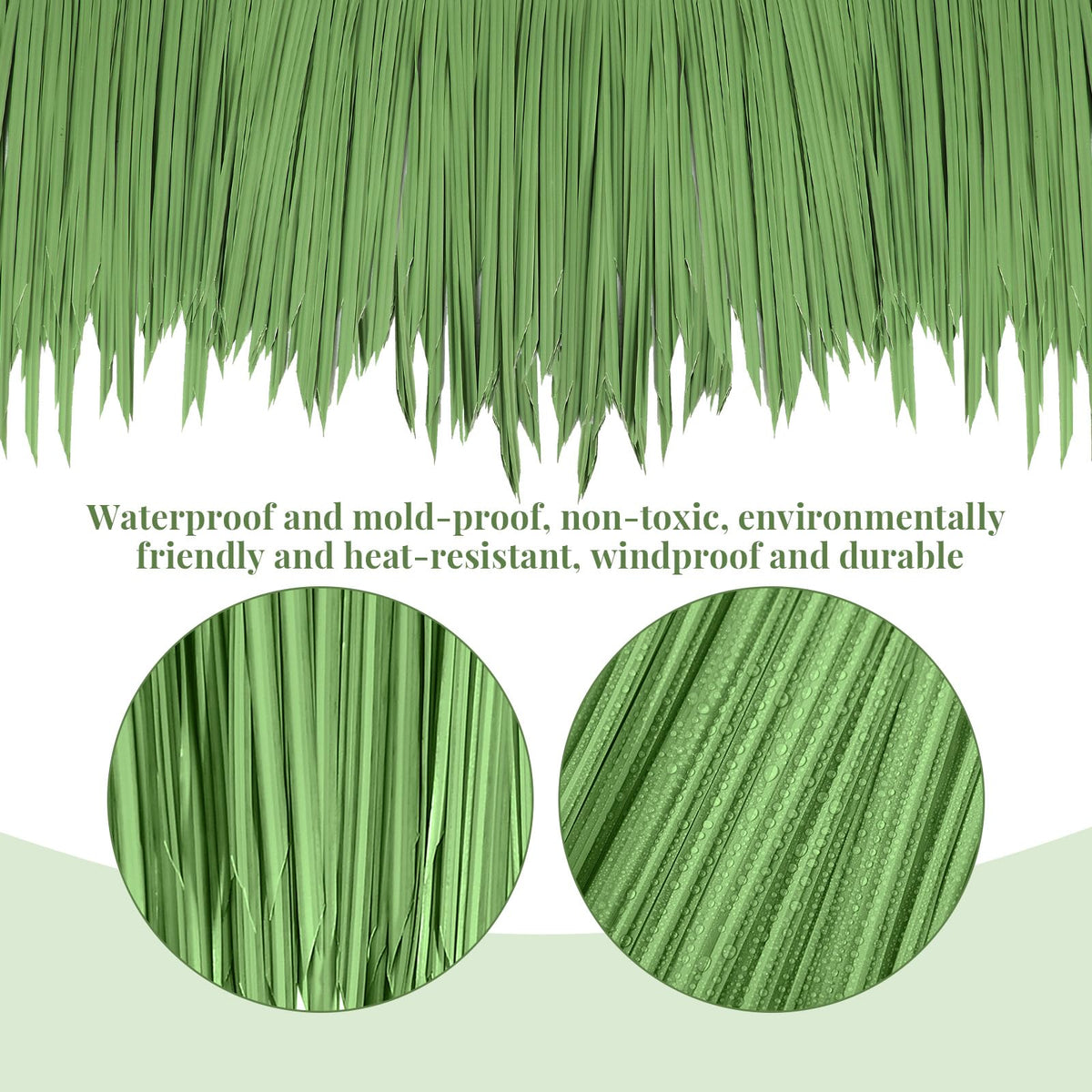 Woanger tiki bar thatch roof look enhances outdoor spaces with tropical charm