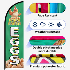 WOANIXY tool-free setup flag kit for quick installation.