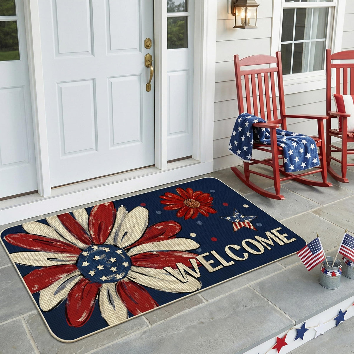 Woaoce durable felt with anti-slip backing supports steady footing in any weather.